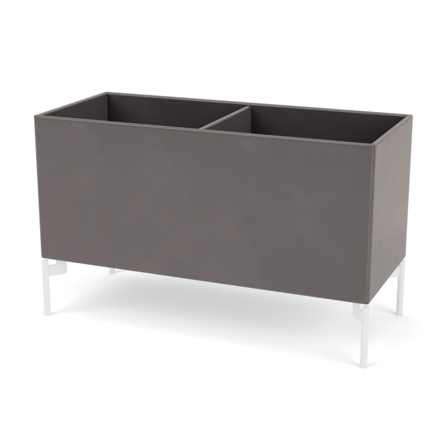 Plantekasse B69,6 cm D30, inkl. ben fra Montana - Coffee / Snow - Jacobsen Plus