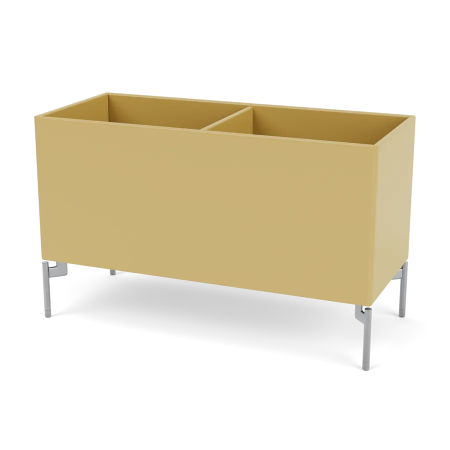 Plantekasse B69,6 cm D30, inkl. ben fra Montana - Cumin / Krom - Jacobsen Plus