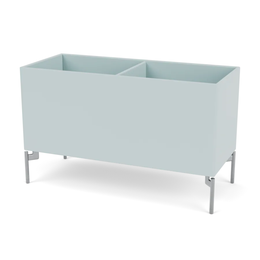 Plantekasse B69,6 cm D30, inkl. ben fra Montana - Flint / Krom - Jacobsen Plus