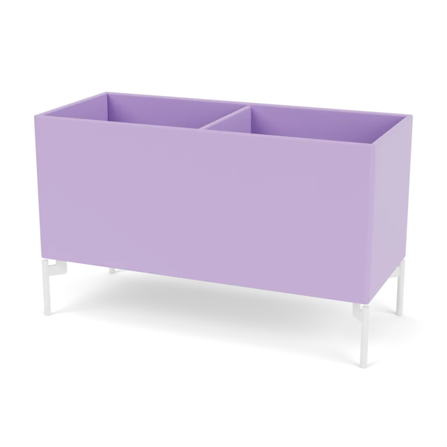 Plantekasse B69,6 cm D30, inkl. ben fra Montana - Iris / Snow - Jacobsen Plus