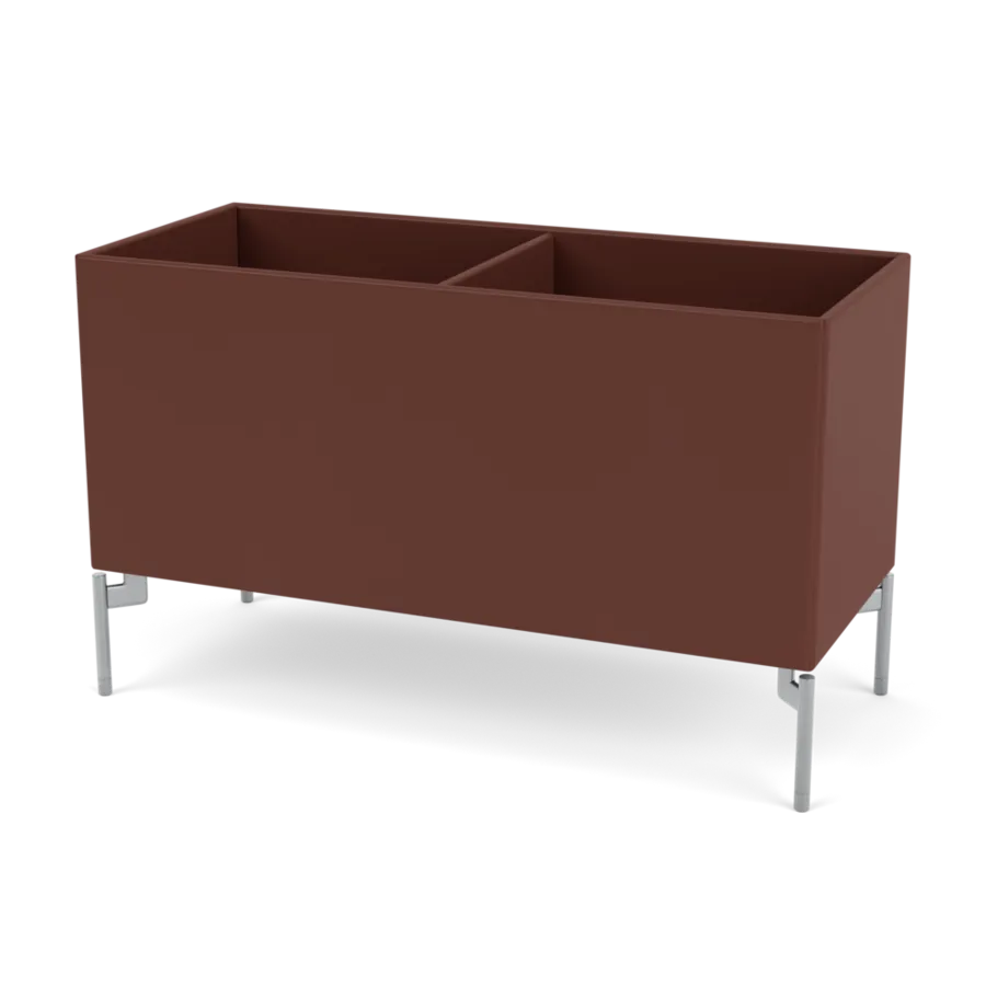 Plantekasse B69,6 cm D30, inkl. ben fra Montana - Masala / Krom - Jacobsen Plus