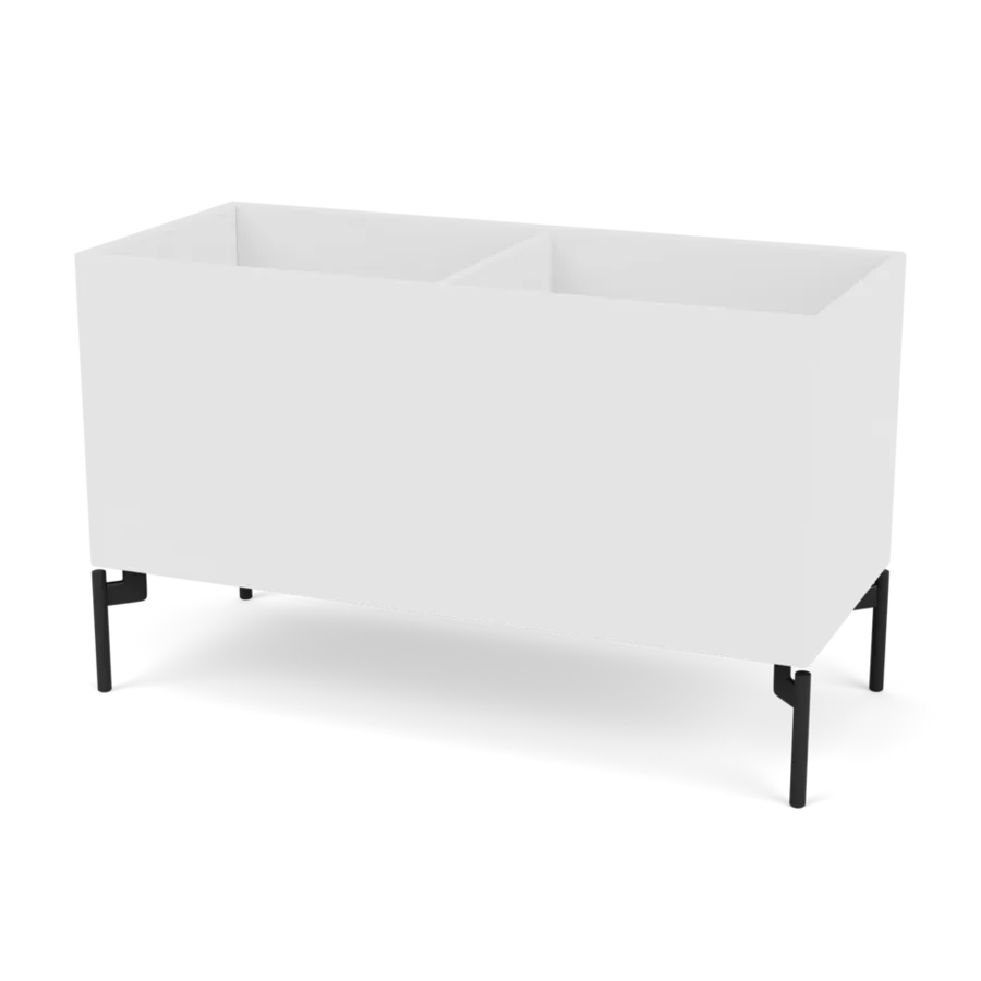 Plantekasse B69,6 cm D30, inkl. ben fra Montana - New white / Black - Jacobsen Plus