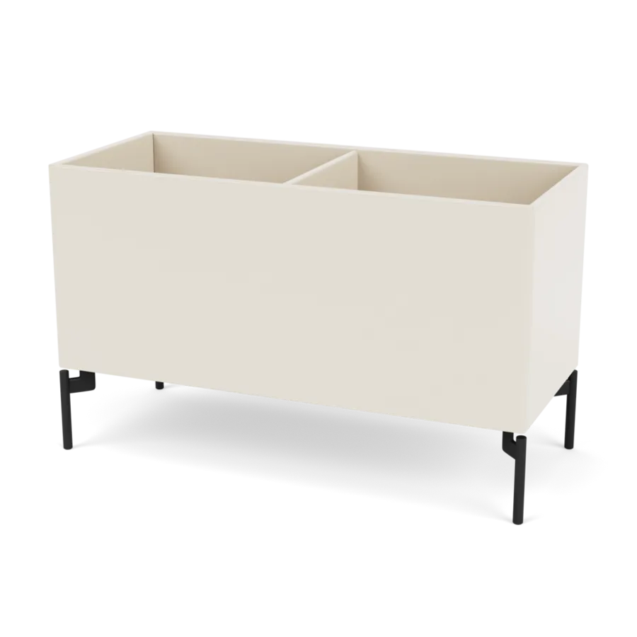 Plantekasse B69,6 cm D30, inkl. ben fra Montana - Oat / Black - Jacobsen Plus