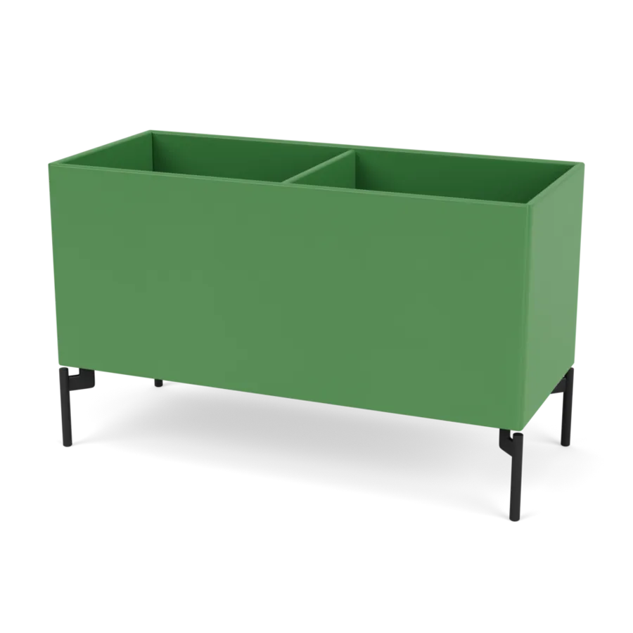 Plantekasse B69,6 cm D30, inkl. ben fra Montana - Parsley / Black - Jacobsen Plus