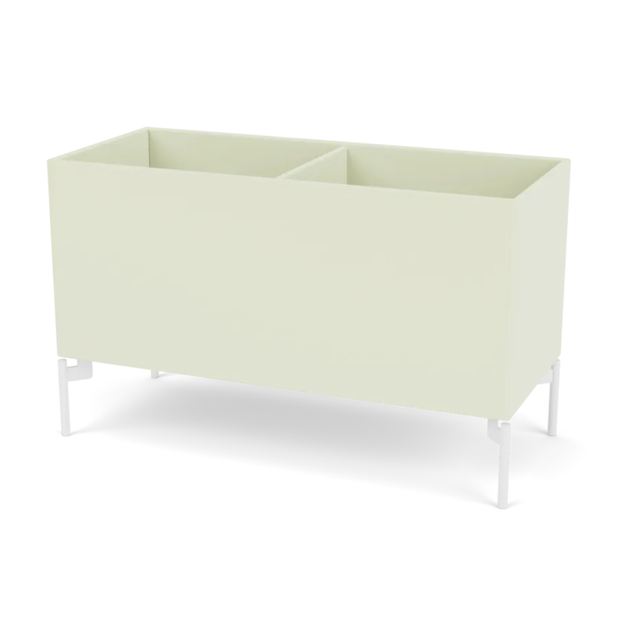 Plantekasse B69,6 cm D30, inkl. ben fra Montana - Pomelo / Snow - Jacobsen Plus