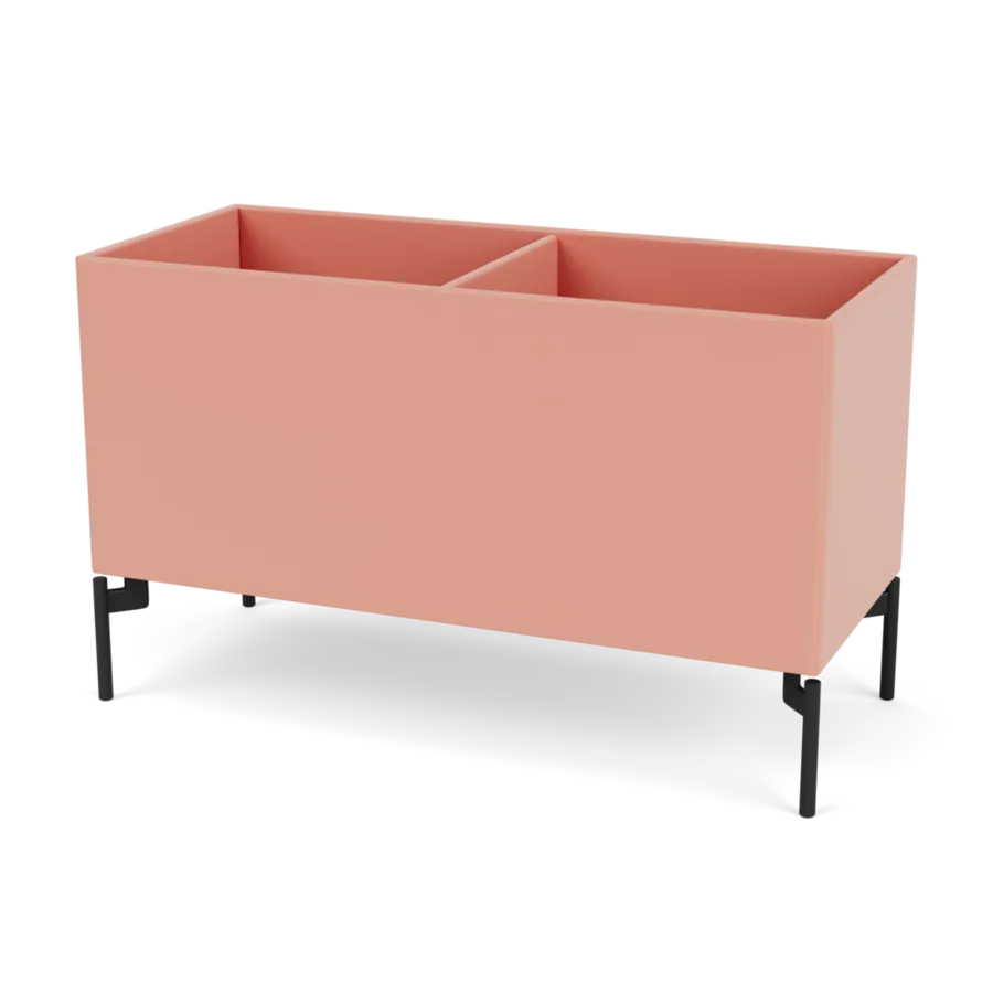 Plantekasse B69,6 cm D30, inkl. ben fra Montana - Rhubarb / Black - Jacobsen Plus