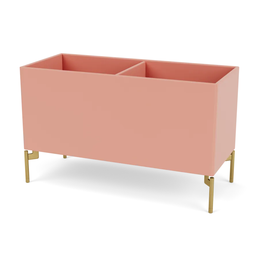 Plantekasse B69,6 cm D30, inkl. ben fra Montana - Rhubarb / Messing - Jacobsen Plus