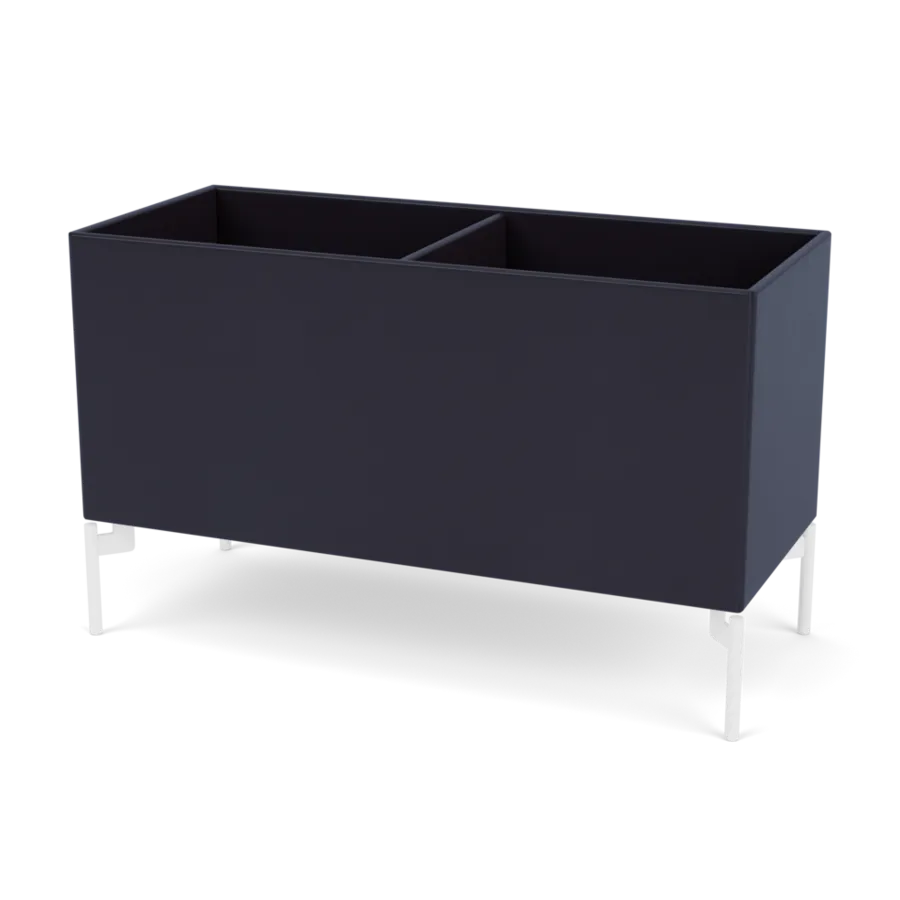 Plantekasse B69,6 cm D30, inkl. ben fra Montana - Shadow / Snow - Jacobsen Plus