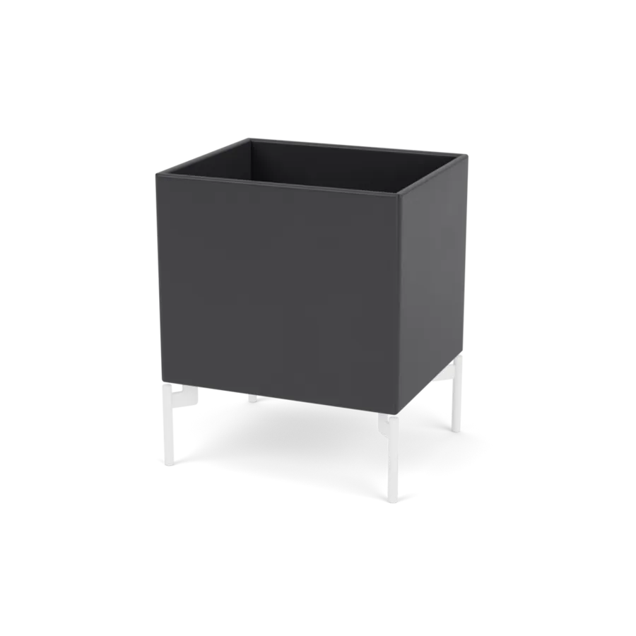 Plantekasse B35,4 cm D30, inkl. ben fra Montana - Anthracite / Snow - Jacobsen Plus