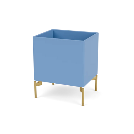 Plantekasse B35,4 cm D30, inkl. ben fra Montana - Azure / Messing - Jacobsen Plus