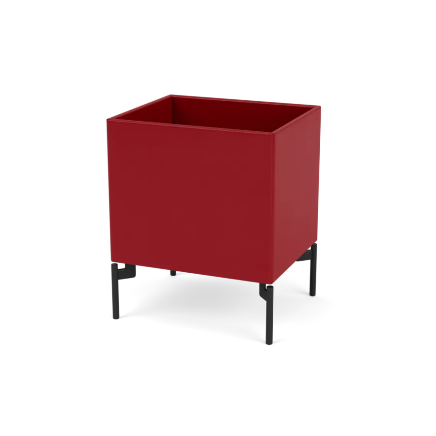 Plantekasse B35,4 cm D30, inkl. ben fra Montana - Beetroot / Black - Jacobsen Plus