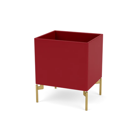 Plantekasse B35,4 cm D30, inkl. ben fra Montana - Beetroot / Messing - Jacobsen Plus