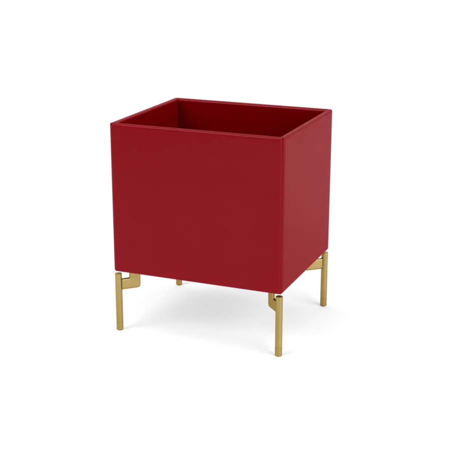 Plantekasse B35,4 cm D30, inkl. ben fra Montana - Beetroot / Messing - Jacobsen Plus