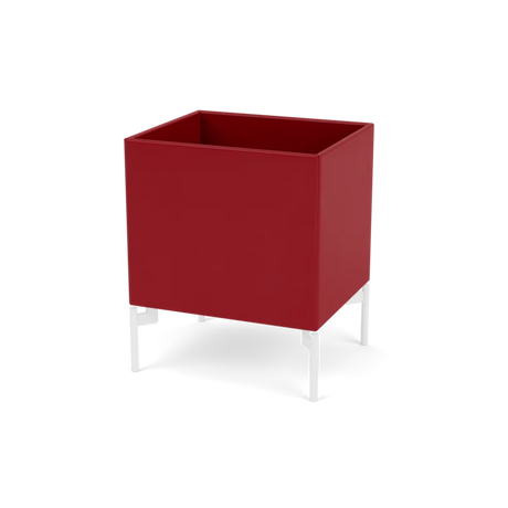 Plantekasse B35,4 cm D30, inkl. ben fra Montana - Beetroot / Snow - Jacobsen Plus