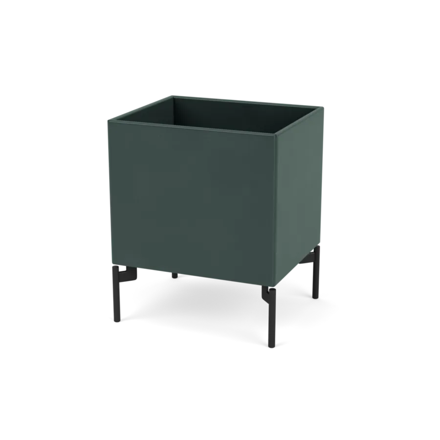 Plantekasse B35,4 cm D30, inkl. ben fra Montana - Black Jade / Black - Jacobsen Plus