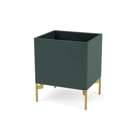 Plantekasse B35,4 cm D30, inkl. ben fra Montana - Black Jade / Messing - Jacobsen Plus