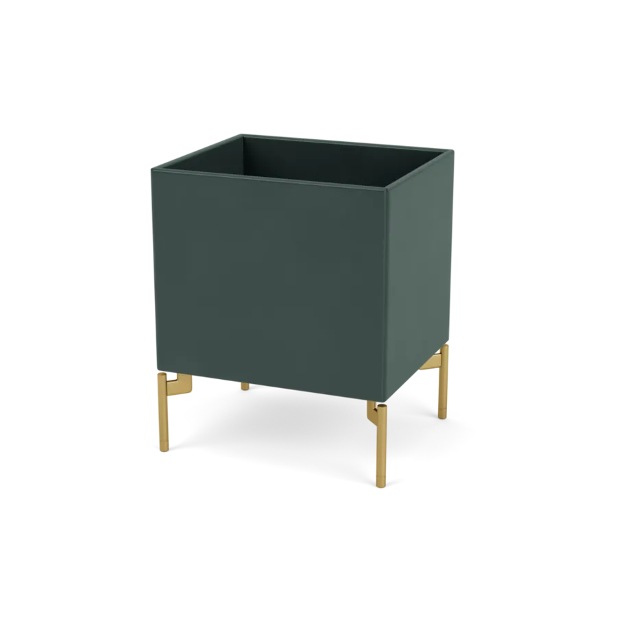 Plantekasse B35,4 cm D30, inkl. ben fra Montana - Black Jade / Messing - Jacobsen Plus