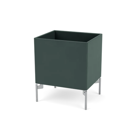 Plantekasse B35,4 cm D30, inkl. ben fra Montana - Black Jade / Krom - Jacobsen Plus