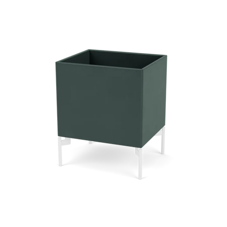 Plantekasse B35,4 cm D30, inkl. ben fra Montana - Black Jade / Snow - Jacobsen Plus