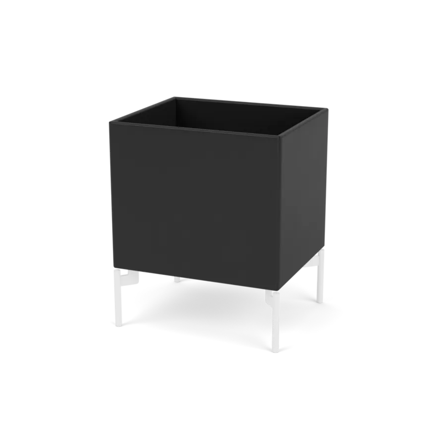 Plantekasse B35,4 cm D30, inkl. ben fra Montana - Black / Snow - Jacobsen Plus