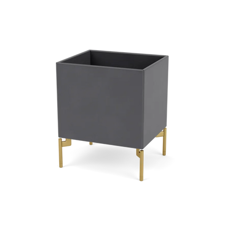 Plantekasse B35,4 cm D30, inkl. ben fra Montana - Coal / Messing - Jacobsen Plus