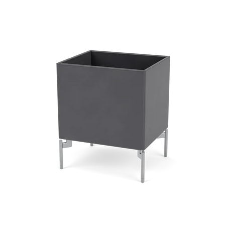 Plantekasse B35,4 cm D30, inkl. ben fra Montana - Coal / Krom - Jacobsen Plus