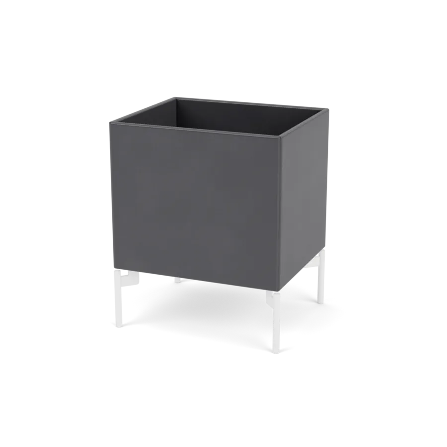 Plantekasse B35,4 cm D30, inkl. ben fra Montana - Coal / Snow - Jacobsen Plus