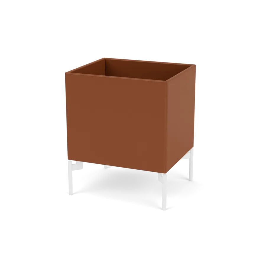 Plantekasse B35,4 cm D30, inkl. ben fra Montana - Hazelnut / Snow - Jacobsen Plus