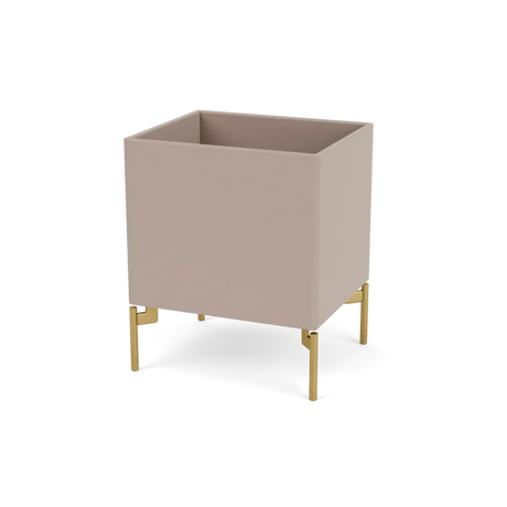 Plantekasse B35,4 cm D30, inkl. ben fra Montana - Mushroom / Messing - Jacobsen Plus