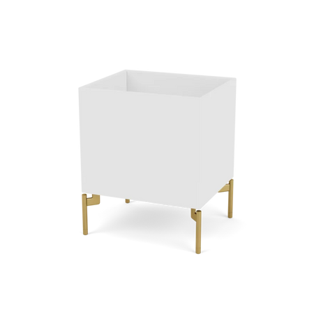 Plantekasse B35,4 cm D30, inkl. ben fra Montana - New white / Messing - Jacobsen Plus