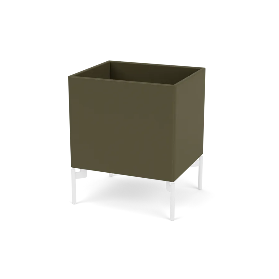 Plantekasse B35,4 cm D30, inkl. ben fra Montana - Oregano / Snow - Jacobsen Plus