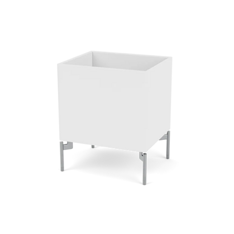 Plantekasse B35,4 cm D30, inkl. ben fra Montana - Snow / Krom - Jacobsen Plus