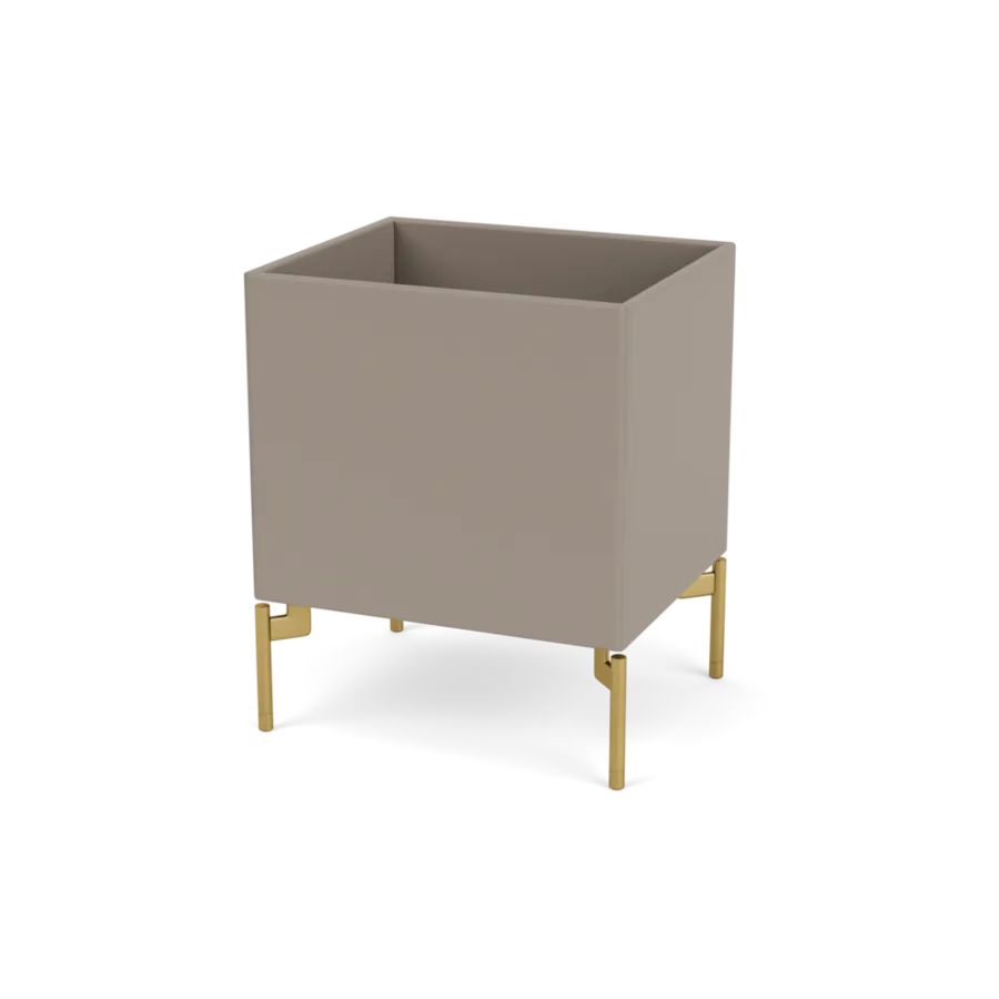 Plantekasse B35,4 cm D30, inkl. ben fra Montana - Truffle / Messing - Jacobsen Plus