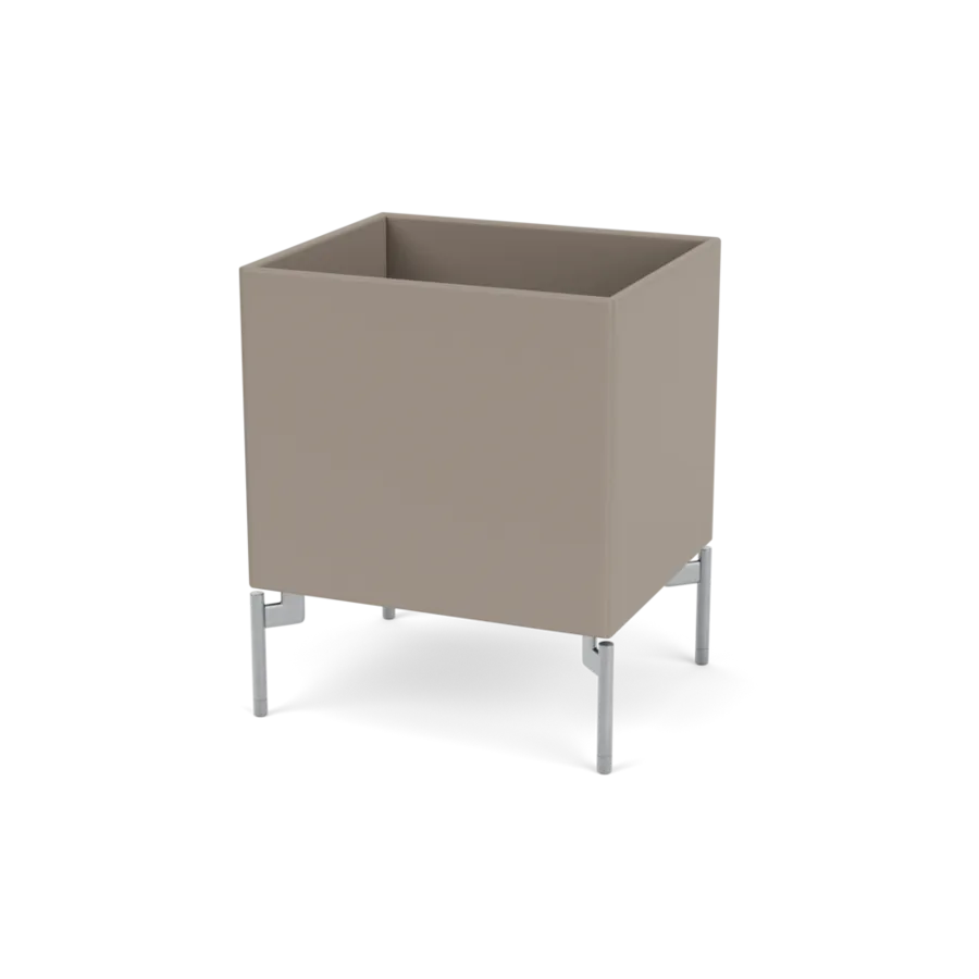 Plantekasse B35,4 cm D30, inkl. ben fra Montana - Truffle / Krom - Jacobsen Plus