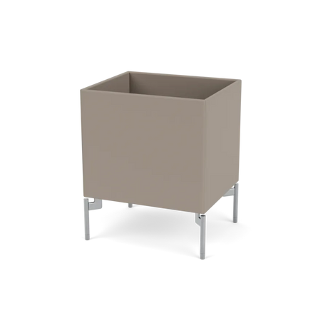 Plantekasse B35,4 cm D30, inkl. ben fra Montana - Truffle / Krom - Jacobsen Plus