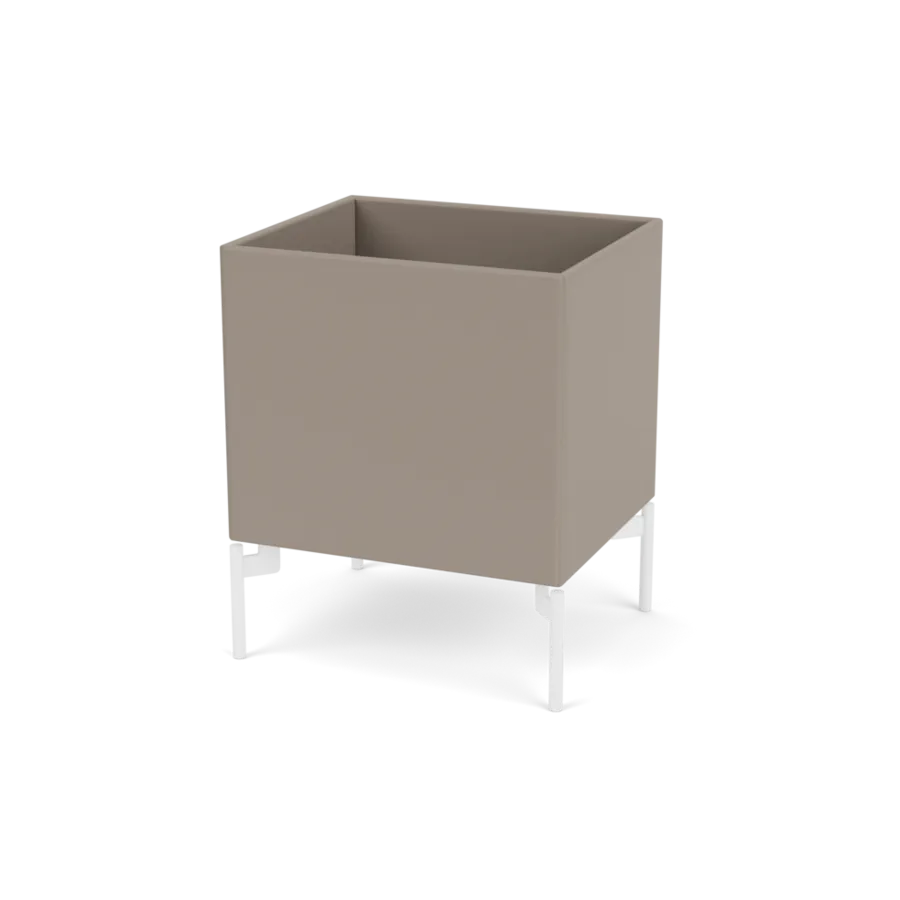 Plantekasse B35,4 cm D30, inkl. ben fra Montana - Truffle / Snow - Jacobsen Plus
