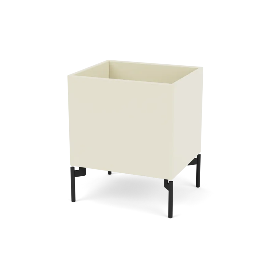 Plantekasse B35,4 cm D30, inkl. ben fra Montana - Vanilla / Black - Jacobsen Plus