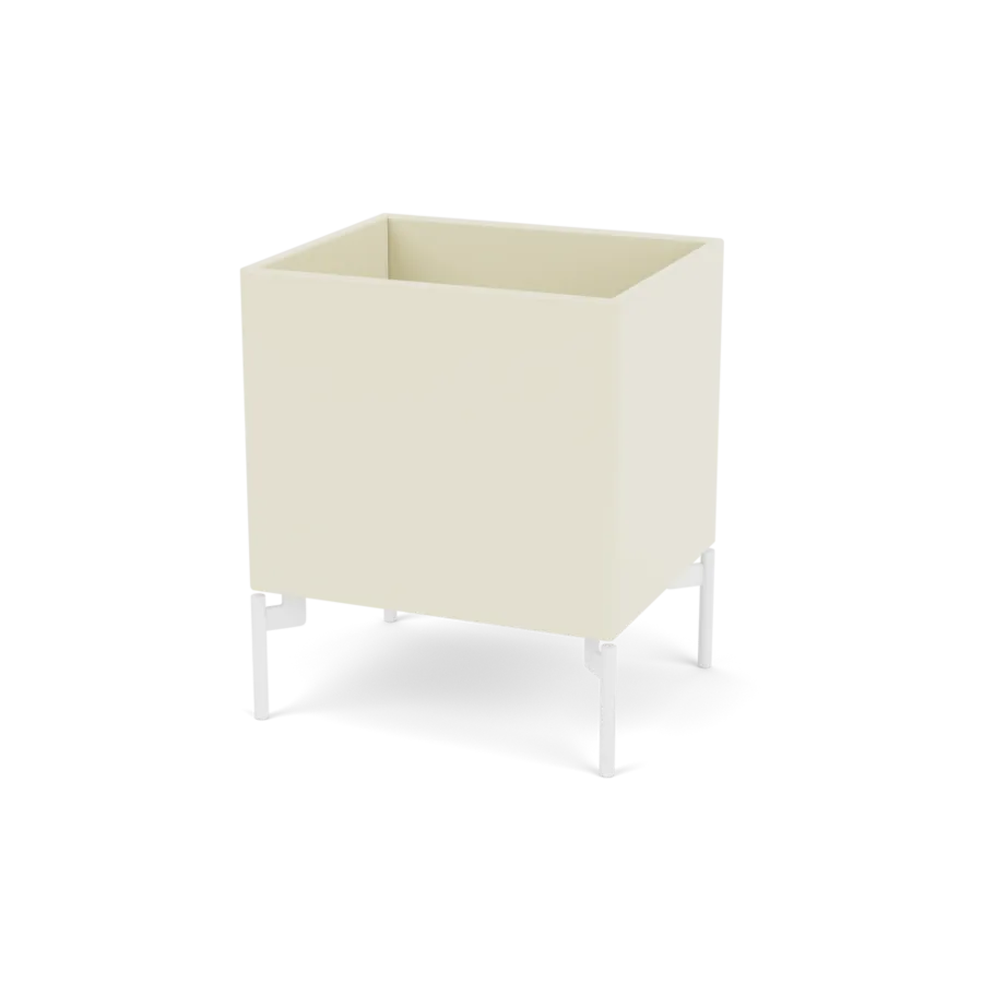 Plantekasse B35,4 cm D30, inkl. ben fra Montana - Vanilla / Snow - Jacobsen Plus