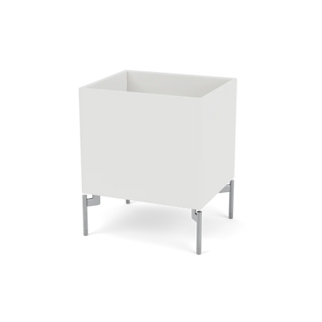 Plantekasse B35,4 cm D30, inkl. ben fra Montana - Hvid (white 01) / Krom - Jacobsen Plus