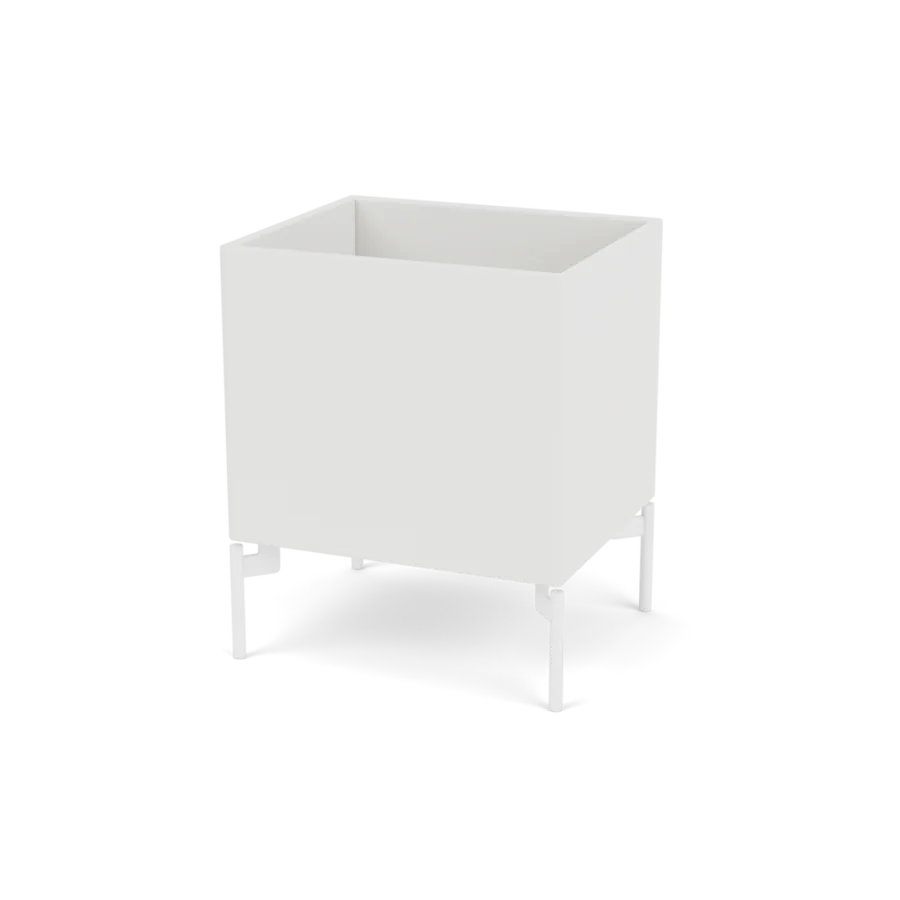 Plantekasse B35,4 cm D30, inkl. ben fra Montana - Hvid (white 01) / Snow - Jacobsen Plus