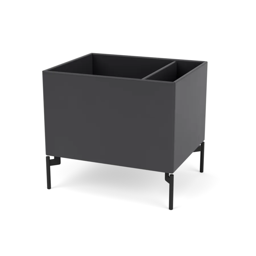 Plantekasse B46,8 cm D38, inkl. ben fra Montana - Anthracite / Black - Jacobsen Plus