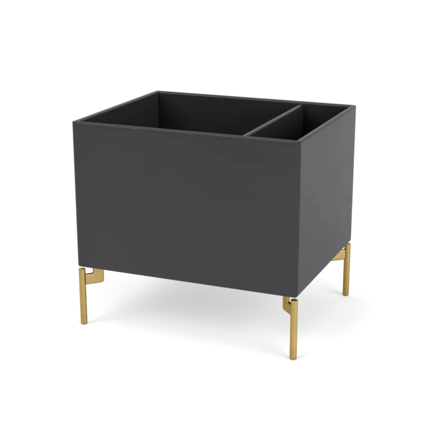 Plantekasse B46,8 cm D38, inkl. ben fra Montana - Anthracite / Messing - Jacobsen Plus