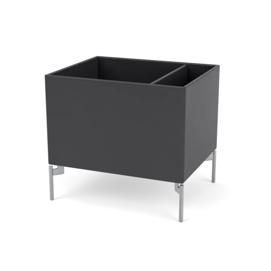 Plantekasse B46,8 cm D38, inkl. ben fra Montana - Anthracite / Krom - Jacobsen Plus