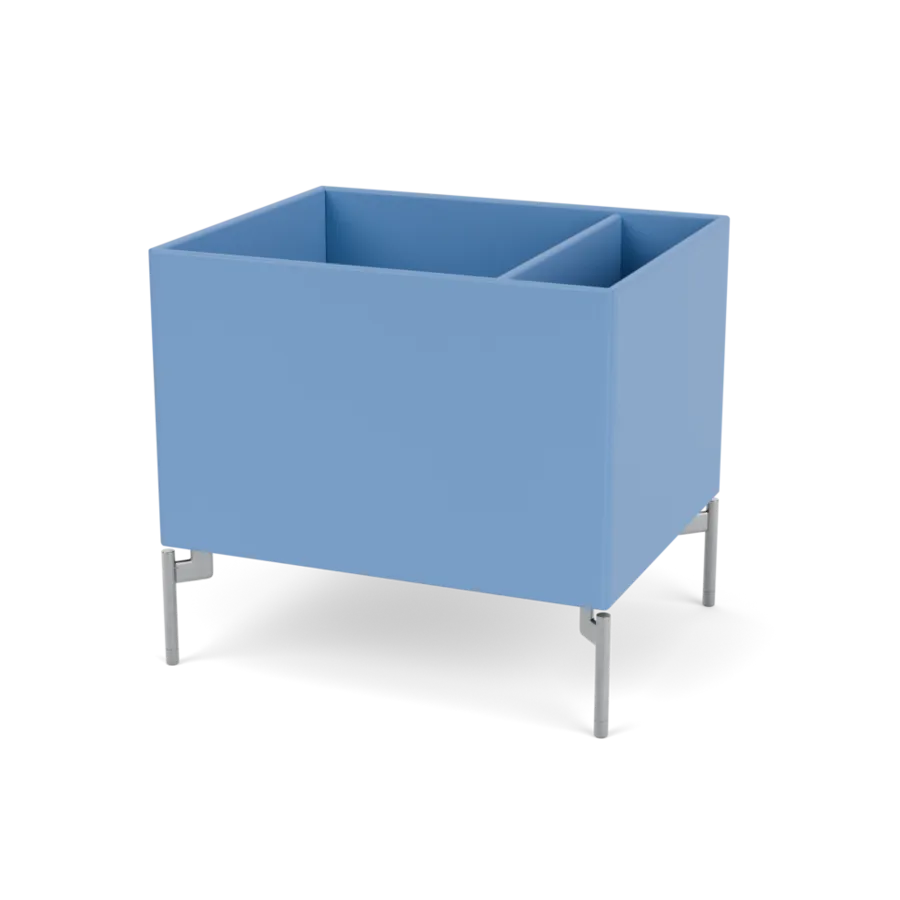 Plantekasse B46,8 cm D38, inkl. ben fra Montana - Azure / Krom - Jacobsen Plus