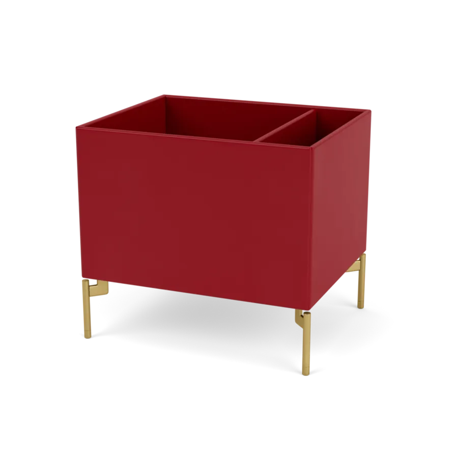 Plantekasse B46,8 cm D38, inkl. ben fra Montana - Beetroot / Messing - Jacobsen Plus
