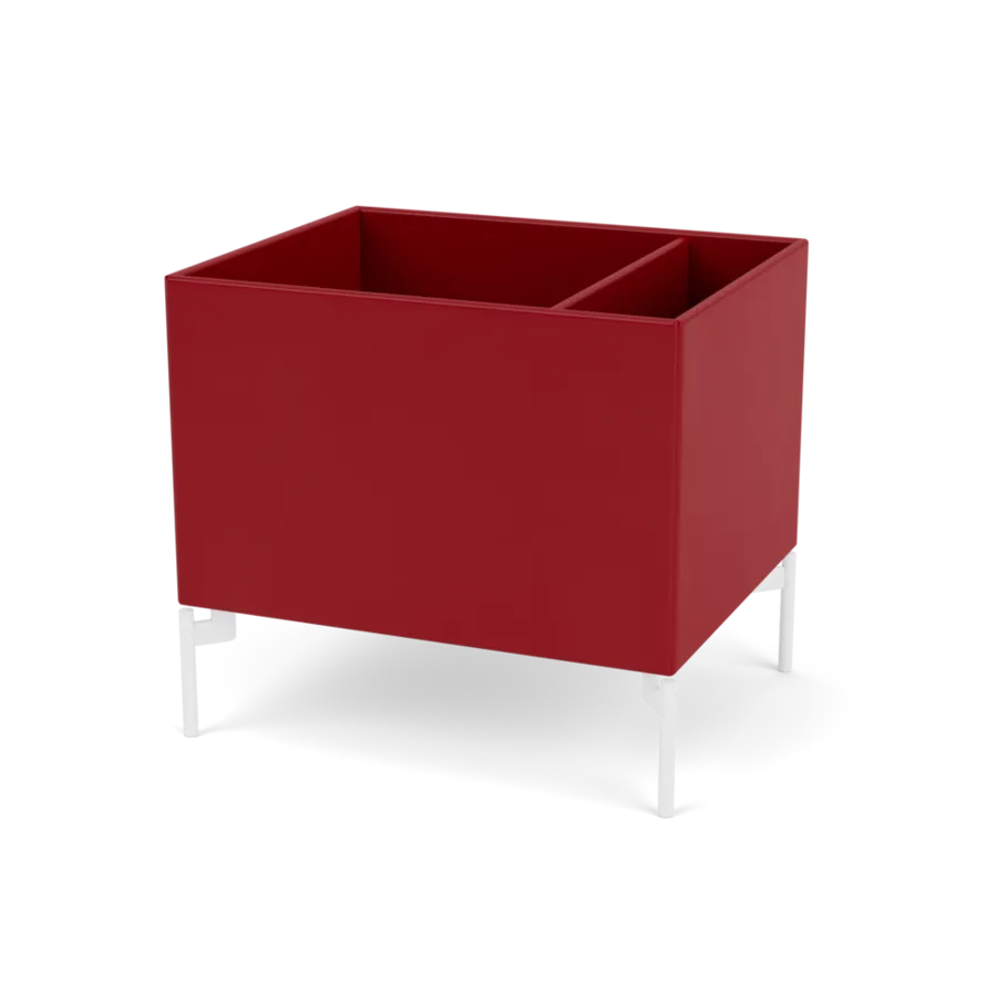 Plantekasse B46,8 cm D38, inkl. ben fra Montana - Beetroot / Snow - Jacobsen Plus