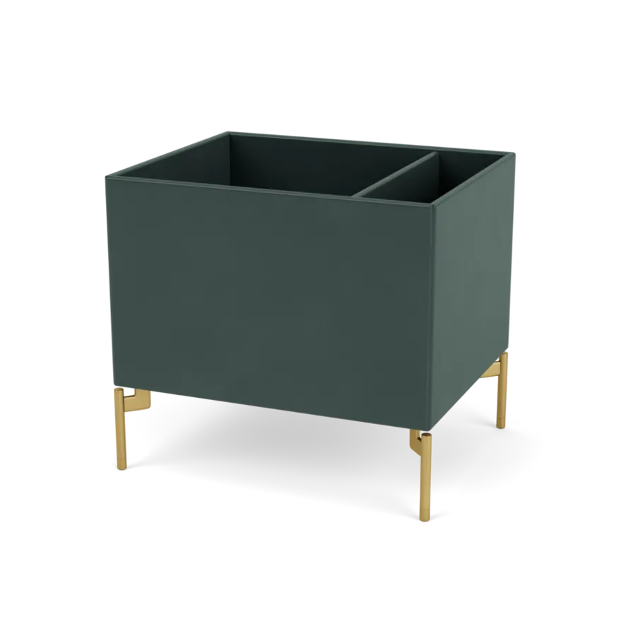 Plantekasse B46,8 cm D38, inkl. ben fra Montana - Black Jade / Messing - Jacobsen Plus