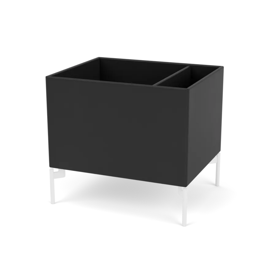 Plantekasse B46,8 cm D38, inkl. ben fra Montana - Black / Snow - Jacobsen Plus