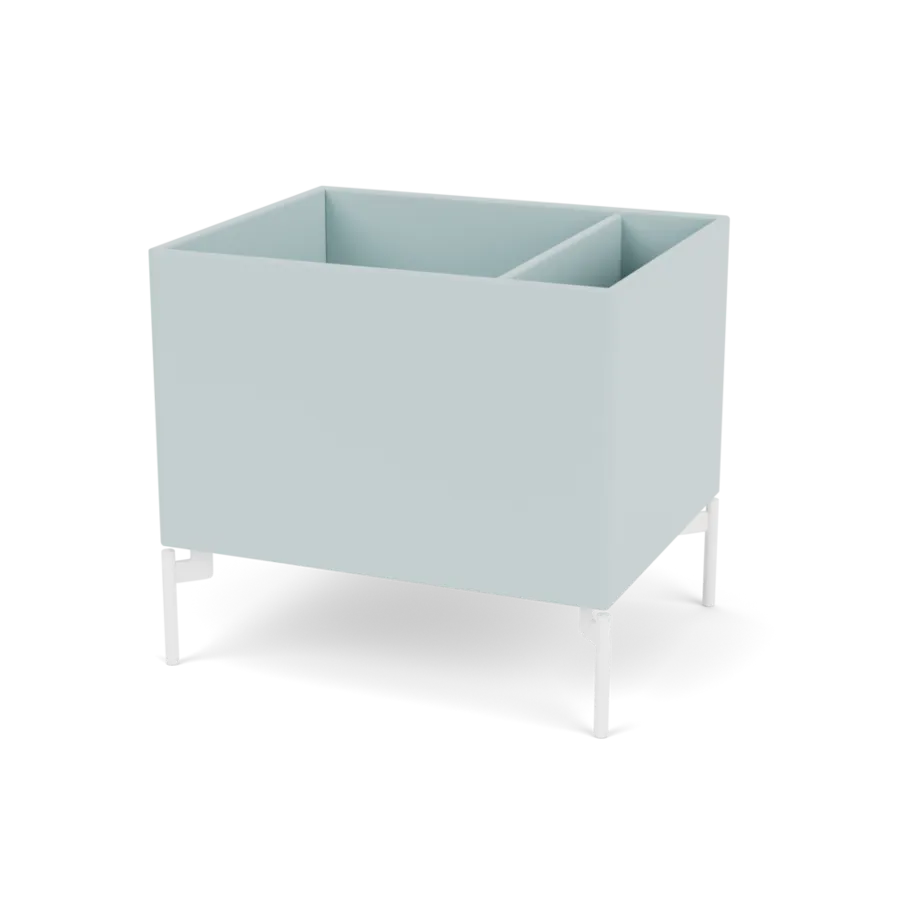 Plantekasse B46,8 cm D38, inkl. ben fra Montana - Flint / Snow - Jacobsen Plus