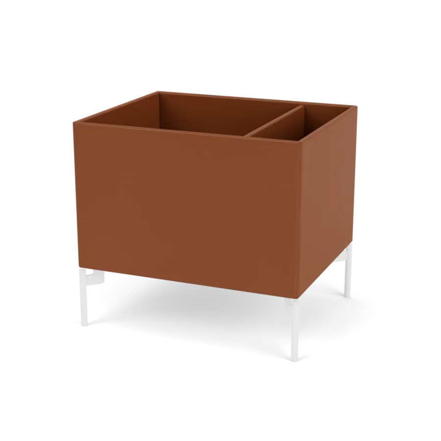 Plantekasse B46,8 cm D38, inkl. ben fra Montana - Hazelnut / Snow - Jacobsen Plus